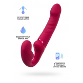 Малиновый безремневой страпон Lapis - 23 см. - Lovense - купить с доставкой в Костроме