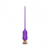 Фиолетовый тонкий стимулятор Nipple Vibrator - 23 см. - I-MOON - купить с доставкой в Костроме