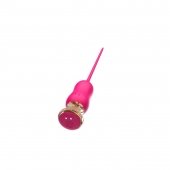 Розовый тонкий стимулятор Nipple Vibrator - 23 см. - I-MOON - купить с доставкой в Костроме