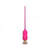Розовый тонкий стимулятор Nipple Vibrator - 23 см. - I-MOON - купить с доставкой в Костроме