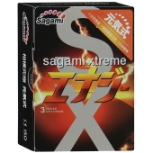Презервативы Sagami Xtreme ENERGY с ароматом энергетика - 3 шт. - Sagami - купить с доставкой в Костроме