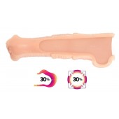 Телесная фантазийная насадка на член Cock Sleeve Size L - KOKOS - в Костроме купить с доставкой