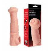 Телесная фантазийная насадка на член Cock Sleeve Size L - KOKOS - в Костроме купить с доставкой