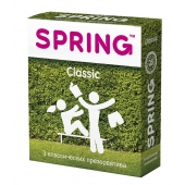 Классические презервативы SPRING CLASSIC - 3 шт. - SPRING - купить с доставкой в Костроме