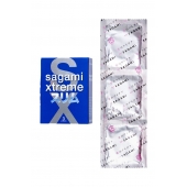 Розовые презервативы Sagami Xtreme FEEL FIT 3D - 3 шт. - Sagami - купить с доставкой в Костроме