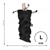 Черный мешочек для хранения игрушек Treasure Bag L - Satisfyer - купить с доставкой в Костроме