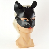 Черная кржаная маска Pussy - Sitabella - купить с доставкой в Костроме
