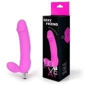 Розовый безремневой страпон Sexy Friend - 1137 - купить с доставкой в Костроме