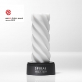 Белый 3D мастурбатор SPIRAL - Tenga - в Костроме купить с доставкой