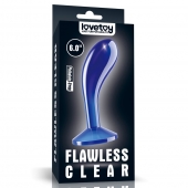 Синяя анальная втулка Flawless Clear Prostate Plug 6.0 - 15 см. - Lovetoy - в Костроме купить с доставкой