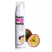 Массажная хрустящая пенка Tickle my body с ароматом маракуйи - 150 мл. - Love to Love - купить с доставкой в Костроме