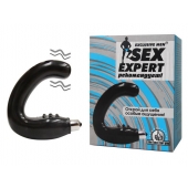 Чёрный массажёр простаты серии Sex Expert - Sex Expert - в Костроме купить с доставкой