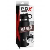 Черный мастурбатор в виде бутылки Fap Flask - Pipedream - в Костроме купить с доставкой