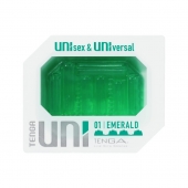 Зеленый мастурбатор-стимулятор Tenga Uni Emerald - Tenga - в Костроме купить с доставкой
