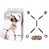 Леопардовая фиксация на матрас для рук и ног Classic Bedspreader - Lux Fetish - купить с доставкой в Костроме