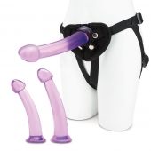 Тренировочный набор с тремя насадками Pegging Training Set - Lux Fetish - купить с доставкой в Костроме
