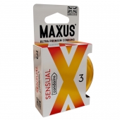 Презервативы анатомической формы Maxus Sensual - 3 шт. - Maxus - купить с доставкой в Костроме