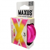 Ароматизированные презервативы Maxus Exotic Mix - 3 шт. - Maxus - купить с доставкой в Костроме