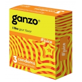 Ароматизированные презервативы Ganzo Juice - 3 шт. - Ganzo - купить с доставкой в Костроме