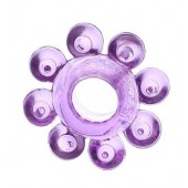 Мягкая фиолетовая гелевая насадка - Toyfa Basic - в Костроме купить с доставкой