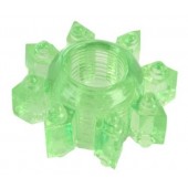 Зеленое эрекционное кольцо-звезда - Toyfa Basic - в Костроме купить с доставкой