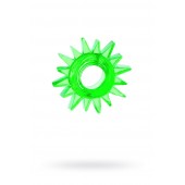 Зеленое эрекционное кольцо-солнце - Toyfa Basic - в Костроме купить с доставкой
