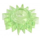 Зеленое эрекционное кольцо-солнце - Toyfa Basic - в Костроме купить с доставкой