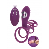 Фиолетовая эрекционная вибронасадка Halo Halo C-Ring Sleeve - Toy Joy - в Костроме купить с доставкой