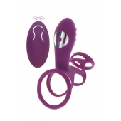 Фиолетовая эрекционная вибронасадка Halo Halo C-Ring Sleeve - Toy Joy - в Костроме купить с доставкой