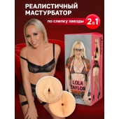 Двусторонний мастурбатор Lola Taylor - 22 см. - ФлешНаш - в Костроме купить с доставкой