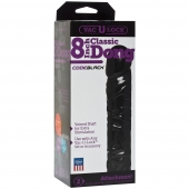 Насадка-фаллоимитатор Vac-U-Lock CodeBlack 8 Inch Classic Dong - 19,3 см. - Doc Johnson - купить с доставкой в Костроме