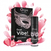 Съедобный жидкий вибратор Dual Vibe! со вкусом клубничного джина с тоником - 15 мл. - ORGIE - купить с доставкой в Костроме