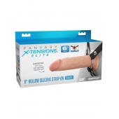 Полый страпон на ремнях 6’’ Hollow Silicone Strap-on - Pipedream - купить с доставкой в Костроме