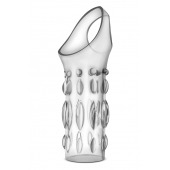 Прозрачная насадка на пенис Stretchy Studded Penis Sleeve Ring - Blush Novelties - в Костроме купить с доставкой