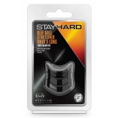 Черное эрекционное кольцо на мошонку Beef Ball Stretcher Snug X Long - Blush Novelties - в Костроме купить с доставкой