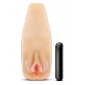 Мастурбатор-вагина с вибрацией Soft   Wet Natasha Realistic Beige Masturbator - Blush Novelties - в Костроме купить с доставкой