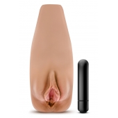 Маструбатор-вагина с вибрацией Soft   Wet Renata Realistic Tan Masturbator - Blush Novelties - в Костроме купить с доставкой