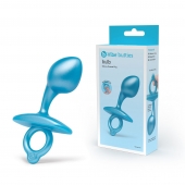 Голубая анальная пробка для массажа простаты Bulb Silicone Prostate Plug - 10,7 см. - b-Vibe - в Костроме купить с доставкой