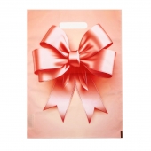 Пакет с принтом в виде банта с вырубной ручкой (30х40 см) - Сима-Ленд - купить с доставкой в Костроме