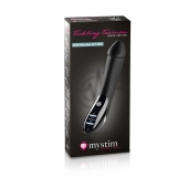 Вибратор с электростимуляцией Tickling Truman Black Edition - 27 см. - MyStim - купить с доставкой в Костроме