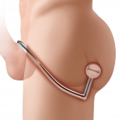 Кольцо на пенис с анальным стимулятором Stainless Steel Anal Hook   Cock Ring - BlueLine - в Костроме купить с доставкой