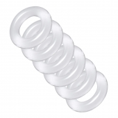 Комплект из 6 прозрачных эрекционных колец Ring Master Custom Ball Stretcher Kit - XR Brands - в Костроме купить с доставкой
