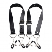 Ремни с зажимами для половых губ Spread Labia Spreader Straps with Clamps - XR Brands - купить с доставкой в Костроме