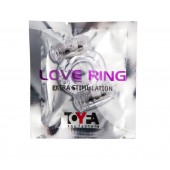 Прозрачное виброкольцо с двумя вибропульками - Toyfa Basic - в Костроме купить с доставкой