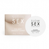 Массажная свеча для всего тела Slow Sex - 50 гр. - Bijoux Indiscrets - купить с доставкой в Костроме