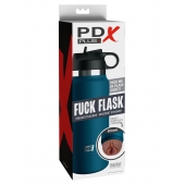 Смуглый мастурбатор-вагина в синей колбе F*ck Flask - Pipedream - в Костроме купить с доставкой