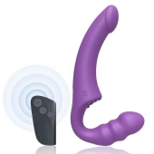 Фиолетовый безремневой страпон Straples Strap-On Dildo - Erokay - купить с доставкой в Костроме