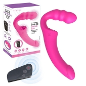 Розовый безремневой страпон Straples Strap-On Dildo - Erokay - купить с доставкой в Костроме