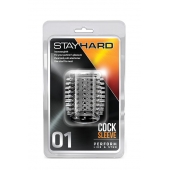 Прозрачная насадка с шипами STAY HARD COCK SLEEVE 01 CLEAR - Blush Novelties - в Костроме купить с доставкой