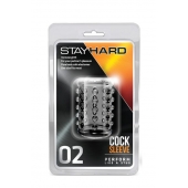 Прозрачная насадка на пенис с шишечками STAY HARD COCK SLEEVE 02 CLEAR - Blush Novelties - в Костроме купить с доставкой